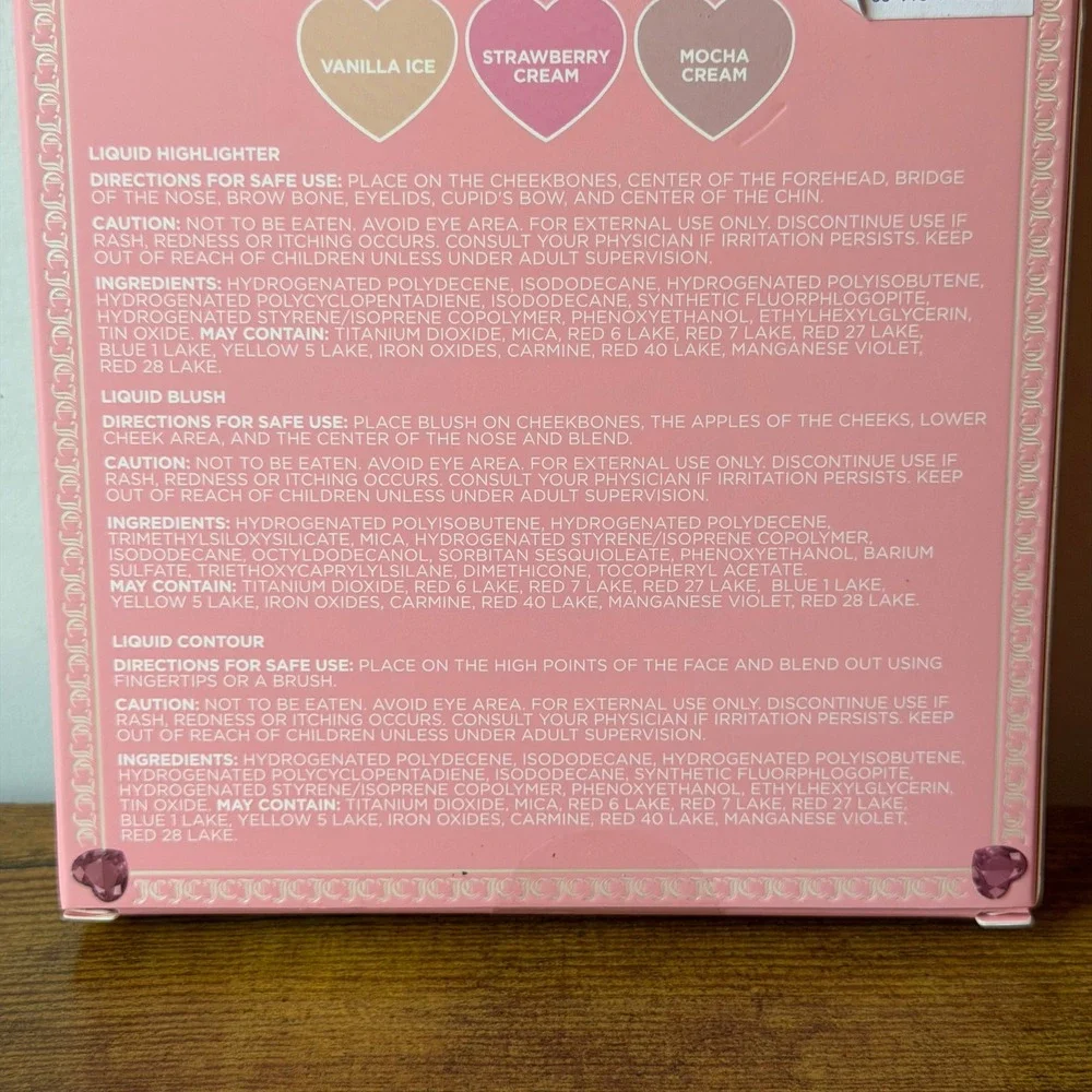 New Juicy Couture Blush Highlighter Contour Complexion Set Makeup Cosmetic